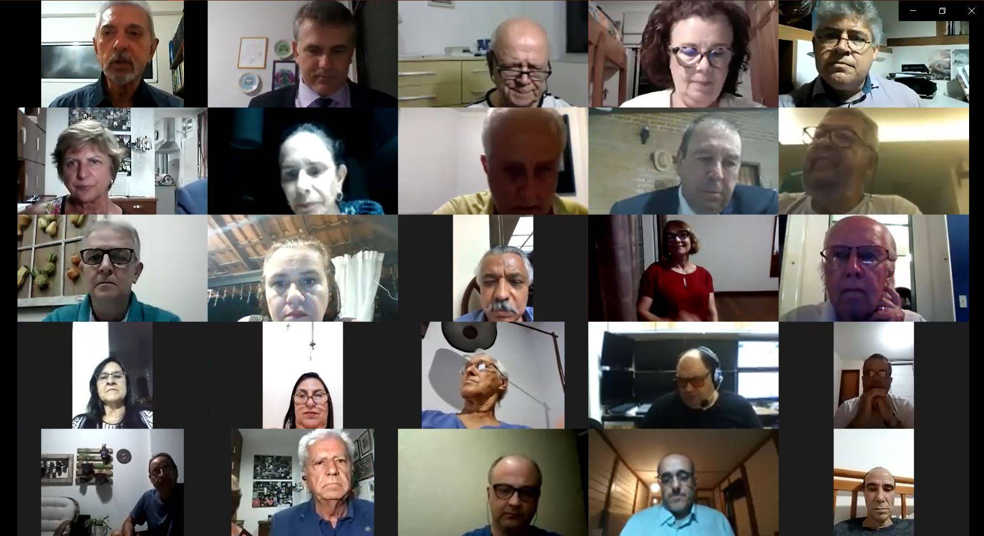 Reunião Online para a posse de novos associados